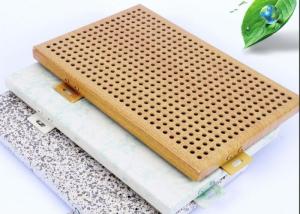 Quality Anti Humidity Perforated Aluminium Facade Plate Fluorocarbon Coating wholesale