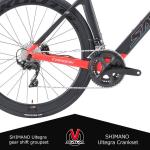 Lightweight 54cm 56cm SAVA Full Carbon Road Bike Hydraulic Disc Brake Set