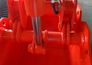 Quality Long Reach Excavator Grab Attachment Customized Red Color Big Cylinder Durable wholesale