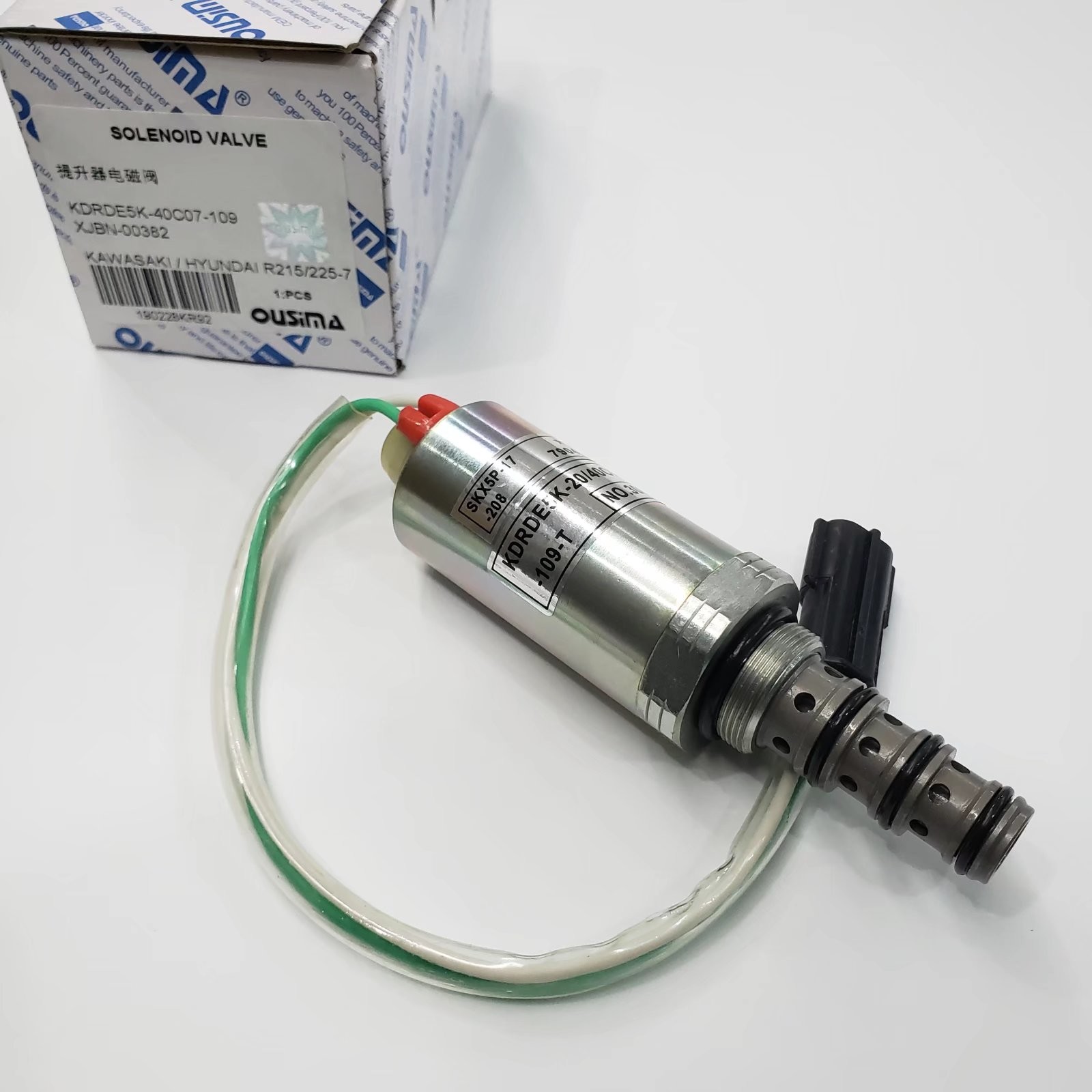 OUSIMA Hydraulic Pump Solenoid Valve KDRDE5K-40C07-109 XJBN-00382 For Hyundai R215 R225-7