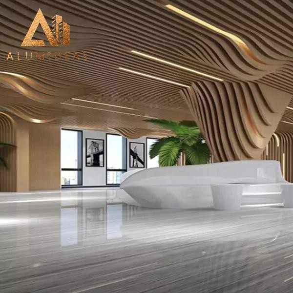 Aluminum architectural ceiling design