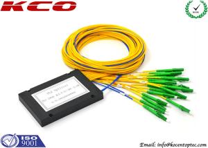 Quality CATV Fiber Optic Splitter , PLC Splitter Module 2x16 Plastic SC UPC Connector wholesale