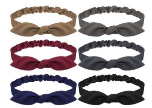 Quality Rabbit ears hair bands with bows all wear elastic band knot cute hair bands headwear thick hair bands wholesale