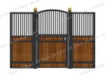 Black Powder Coated 4.2m Horse Stall Door Bamboo Solid Wood