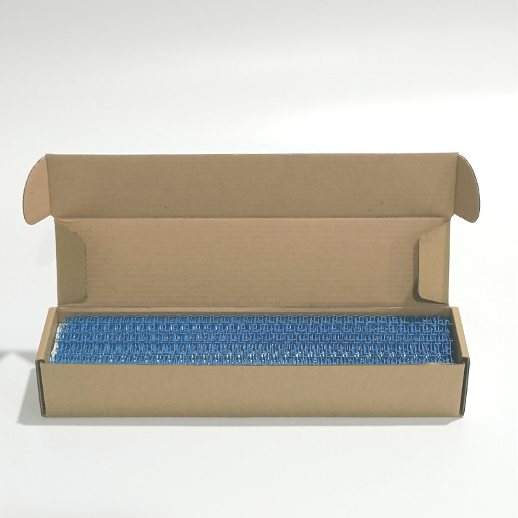 Blue Double Loop Wire Ties 1-1/2 Inch Nylon Twin Wire Binding For Books