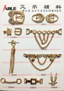 Quality Custom Factory Price Nickle Free Metal Zinc Alloy Shoe Chain Buckle For Men wholesale
