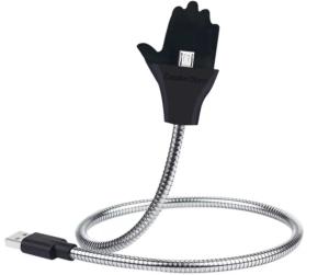 Quality Palms USB Light Gooseneck Metal Hose Phone USB Charging Cable 50cm wholesale