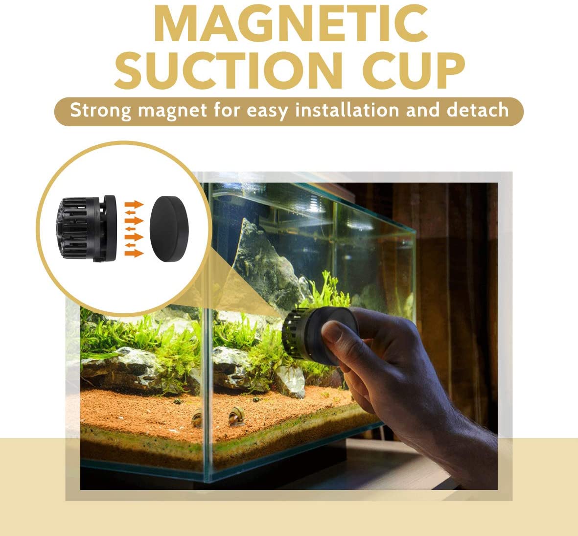 Hygger DC12V 14W Submersible Aquarium Wave Maker