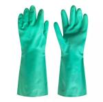 Black industrial chemical protective gloves resistant to acid and alkali of