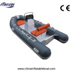 Three Point Six Meter Black Rigid Inflatable Boat For Entertainment And Fishing