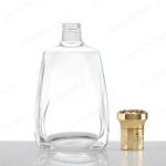 Hot Stamping Surface Handling 500ml 750ml 1000ml Glass Bottle For Spirits Bottle