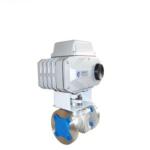 API6d Forged A105 F304 2PC SS Floating Ball Valve Mounted Electric Actuator