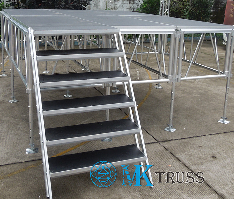 Smart Stage Light Outdoor Stage with Aluminum Alloy 6082-T6/6061-T6 and Easy Assembly