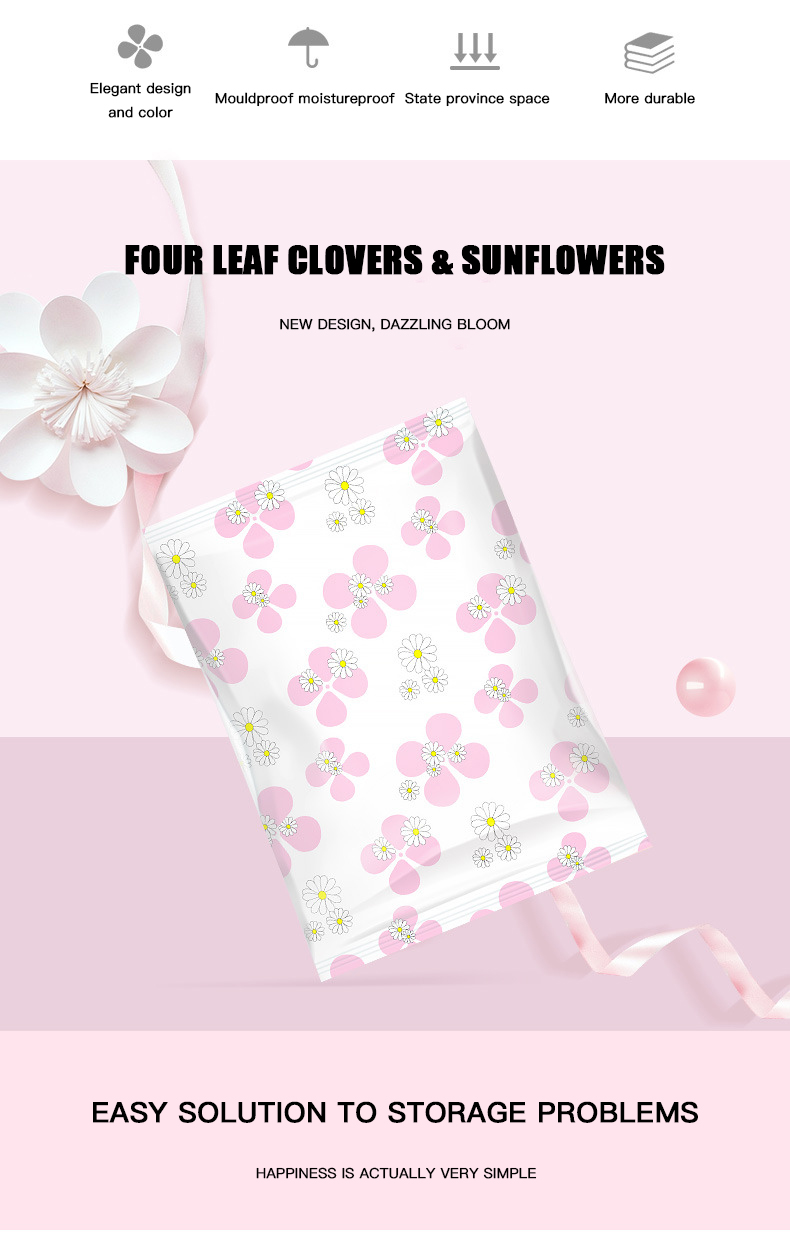 Room Space Selection Support Clear Vacuum Sealing Bags for Comforters Blankets and Clothes