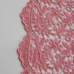 2015 lovely pink stones high quality african cord lace for wedding/ 5 yard/lot