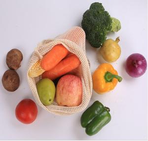 Quality Customized Mesh Netting Bags Food Grade Cotton Mesh Cream White Color Long Lifespan wholesale