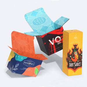 Quality OEM Logo Folding Carton Box Pantone CMYK Color Collapsible Cardboard Box wholesale