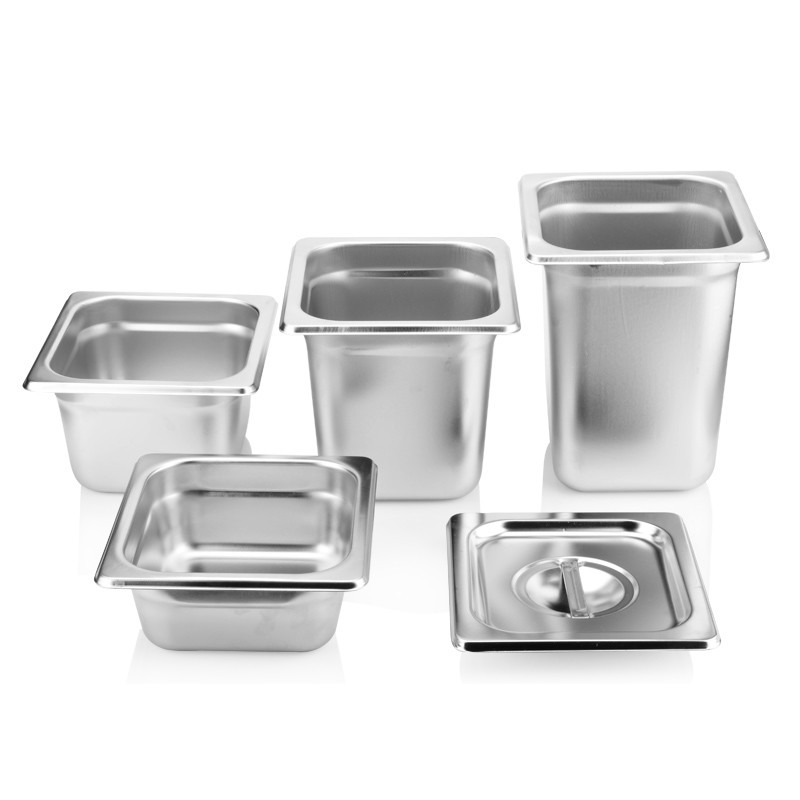 6" Stainless Steel Cookware Sets Steam Stainless Steel Hotel Pan