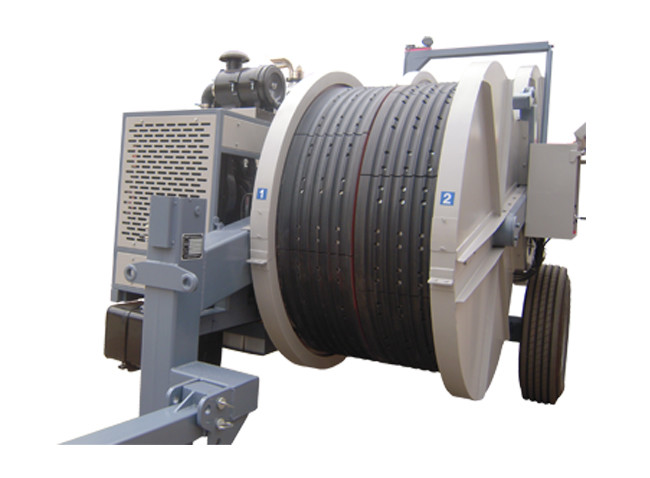 140KN Cable Pulling Equipment , 4km/H Correspending Speed Hydraulic Wire Puller