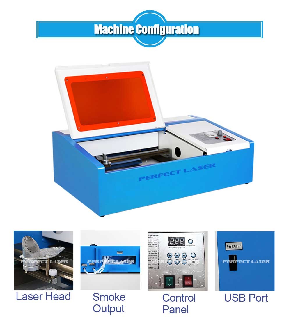 Desktop Stamp CO2 Laser Engraving Machine With Automatic Control System