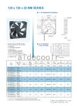 CPU Case 12V 24V Energy Saving Cooling Fan Adc12025 Multipurpose
