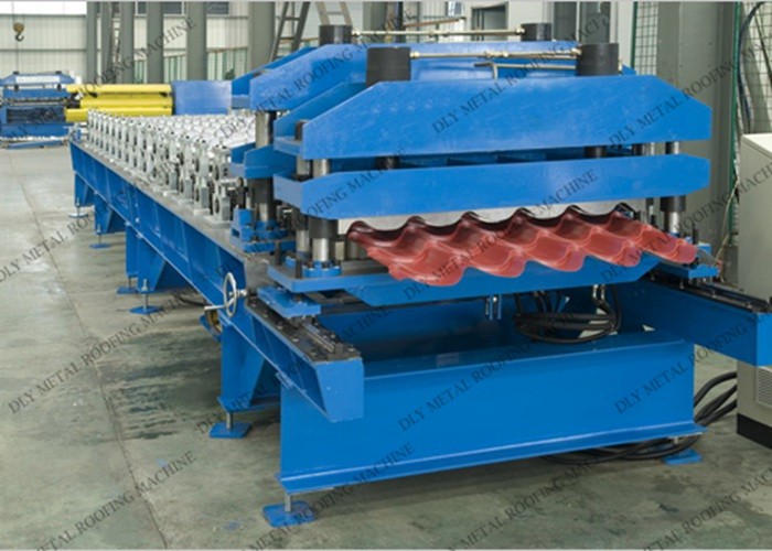 TR35 Trapezoidal Sheet Roll Forming Machine 7.5m Color Steel Roll Forming Equipment