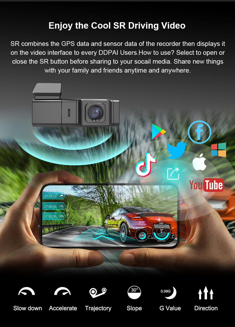 2K 4k Adas Dvr Android Black Box Camera Auto Front Inside And Rear 24h Parking