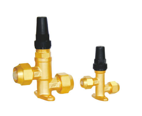 ZJF Series Right Angle Stop Valve R22 Refrigeration Service Valves