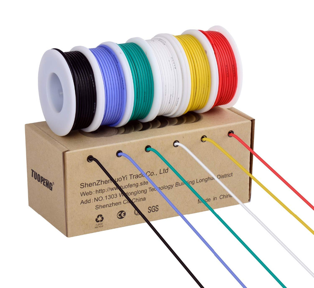 Hook Up Flexible ISO9001 24 Gauge Electrical Wire Kit 300V High efficiency