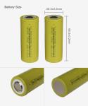 Cylindrical Lifepo4 Li Ion 26650 4000mah Battery Rechargeable Custom