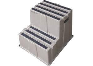 Quality Grey Color 2 Step Stool , Highly Safety Plastic Foot Stool For Children Kids wholesale