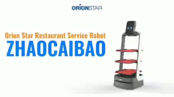 Delivery Robot AI Catering Delivery Food Waiter in Restaurant and Intelligent