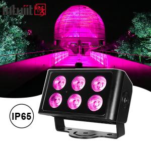 Quality 6x5W Led Rgbw 4in1 Waterproof Ip65 City Color Wall Washer Led Wash Flood Light wholesale