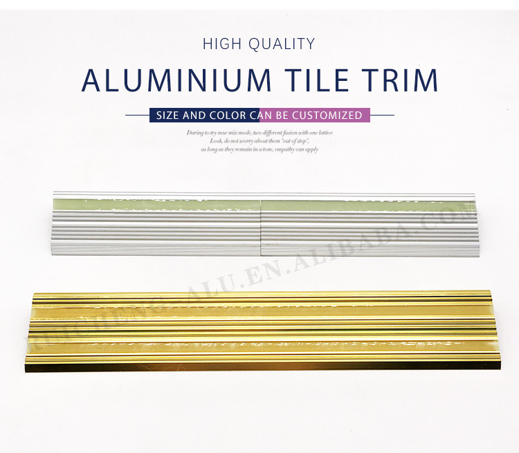 Non Slip Aluminium Stair Nosing Edge Trim , Luminous 3mm Metal Step Protector