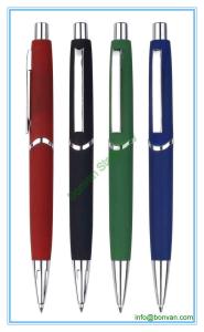 Quality retractable Rubberized gift pen, promotional hotel pen wholesale