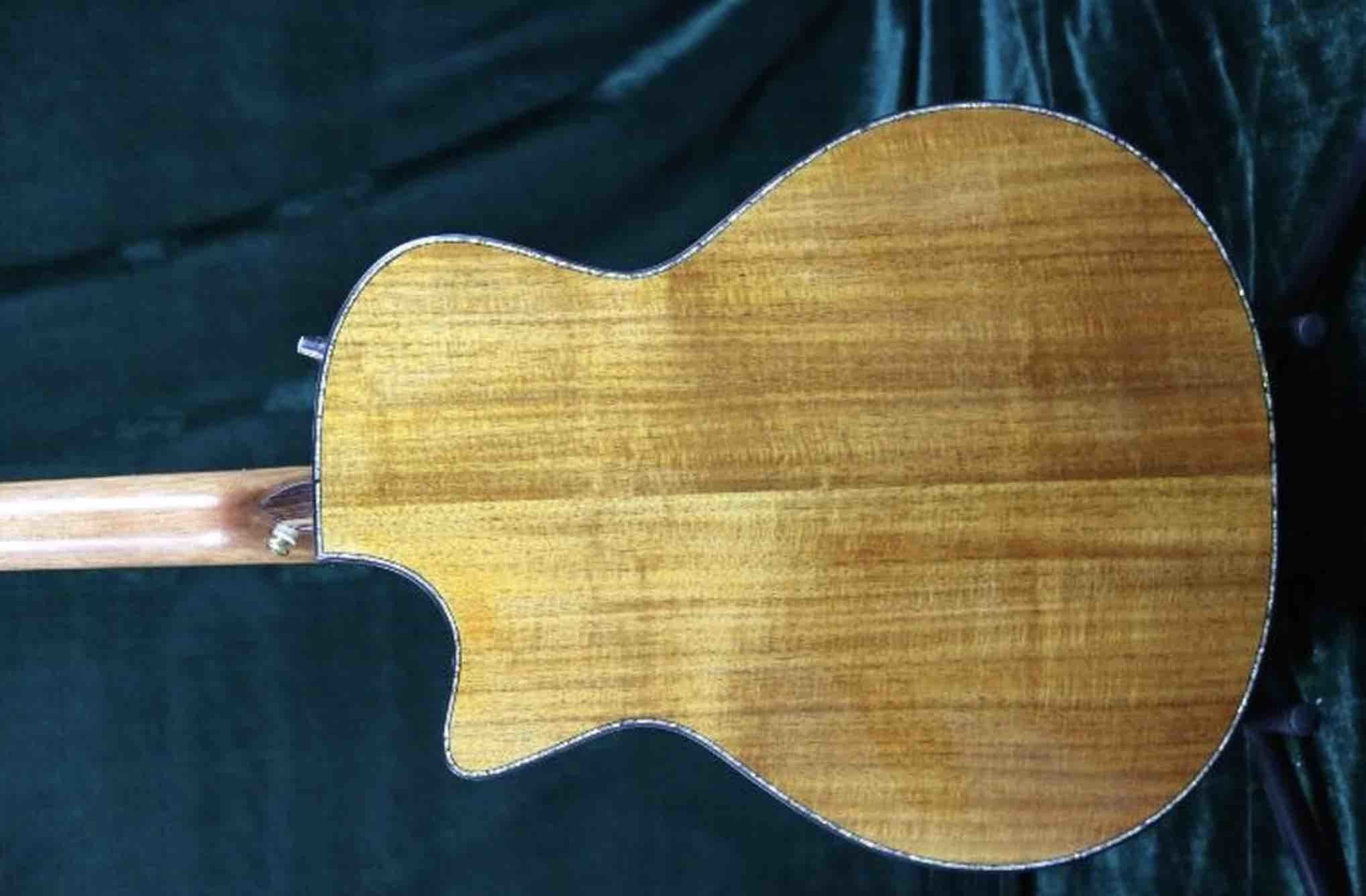 Grand Luxury Acoustic Guitar Full Solid AAA Koa Top & Back Side Real Abalone Inlay Ebony Fingerboard One Piece Wood Neck