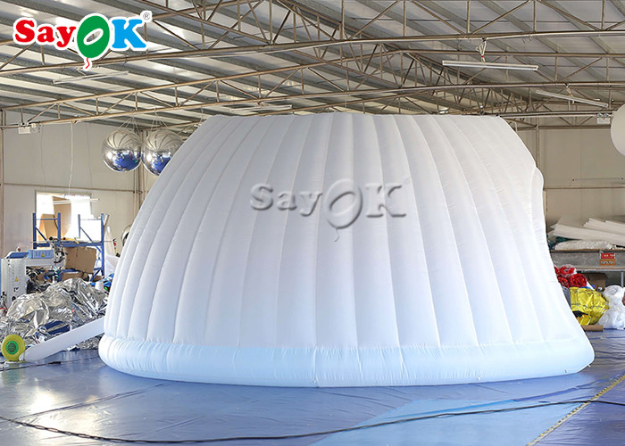 Outdoor Inflatable Tent Event 6m Inflatable Igloo And Dome Tent With LED Light