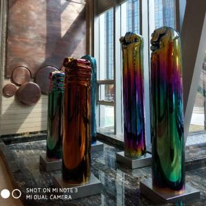 Quality Hotel Modern Stainless Steel Art Sculptures Electroplating customized wholesale