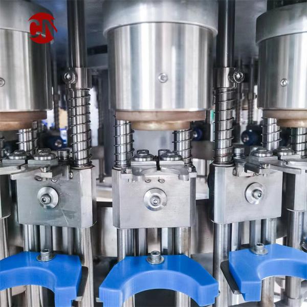 Automatic Carbonated Drink Glass Bottle Washer Capping Filling Machine