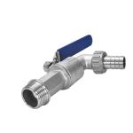Floating Ball Valve Stainless Steel Thread Faucet Tap Fitting Straight Through
