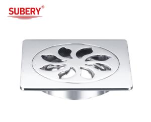 Quality square drainage stainless steel polished floors drain low price anti-odor and anti-spill floor drain wholesale