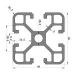 T Slot / V Slot Industrial Aluminum Profile 30x30 40x40 30x60 Size Customized