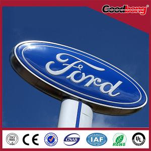 Quality 4s shop outdoor waterproof anti-wind large vacuum forming chorme car logo wholesale