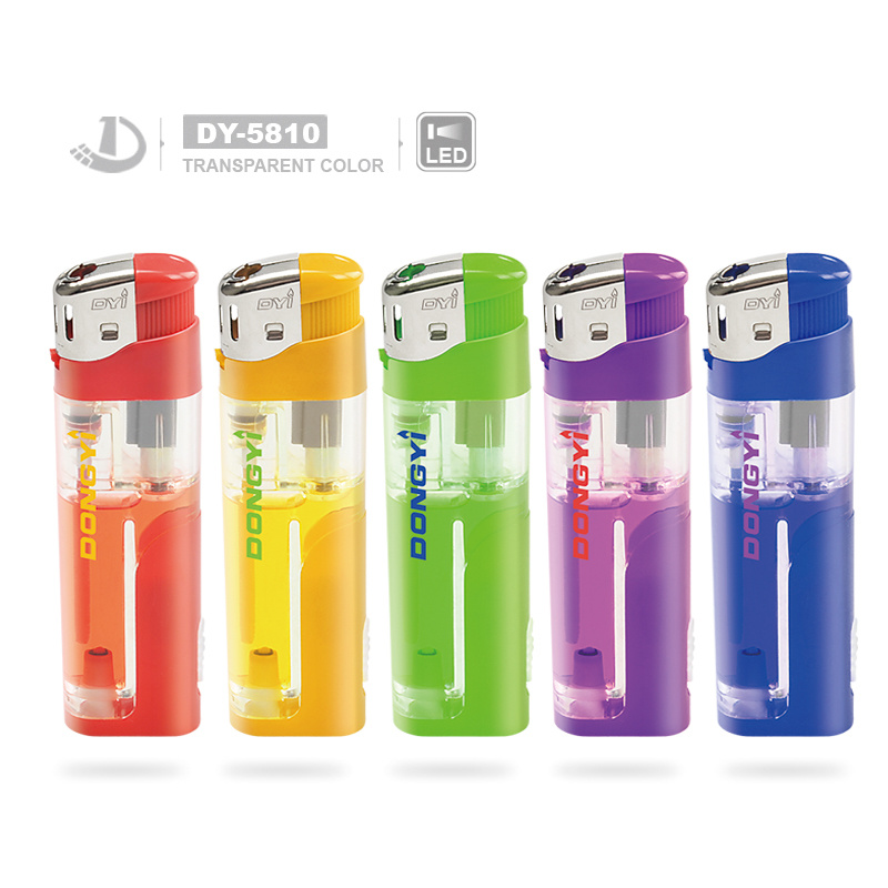 Dy-026 High-Quality Electronic Custom Sign Refillable Electronic Gas Cigarette Lighters