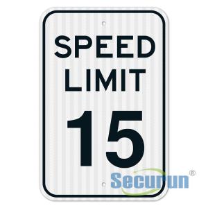 Quality ODM HIP Reflective Speed Limit 15 55 Mph Sign for Outdoor wholesale