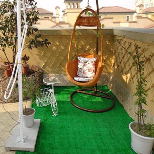 Extra Wide 25mm Artificial Grass On Paving Slabs Top Playground Fields
