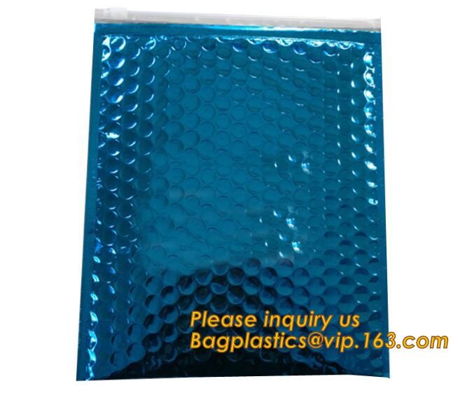 Cosmetic Pink Slider Padded Bag/Silver k Bag With Bubble,Padded Envelopes Cheap Aluminium Foil k Holographic