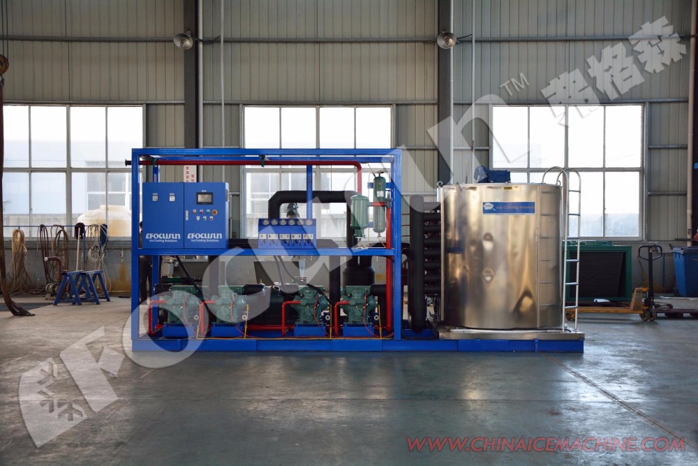 Water Cooling Seafood Cooling Seawater Flake Ice Maker Machine in Harsh Environments