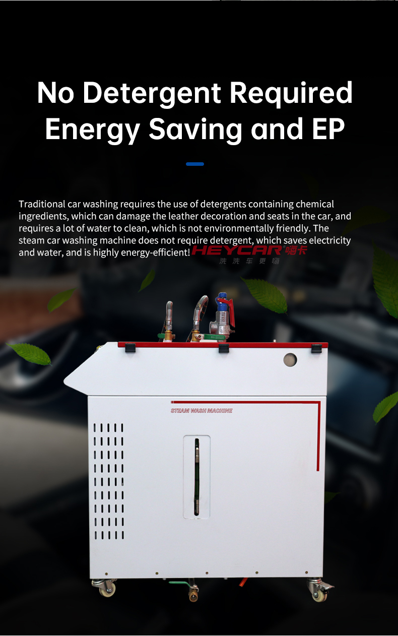 1500W Output Power Wet and Dry Steam High Pressure Car Washer for Cleaning Car Interior Engine Seats