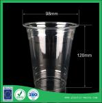 transparent 500ml PP Plastic Disposable Cup